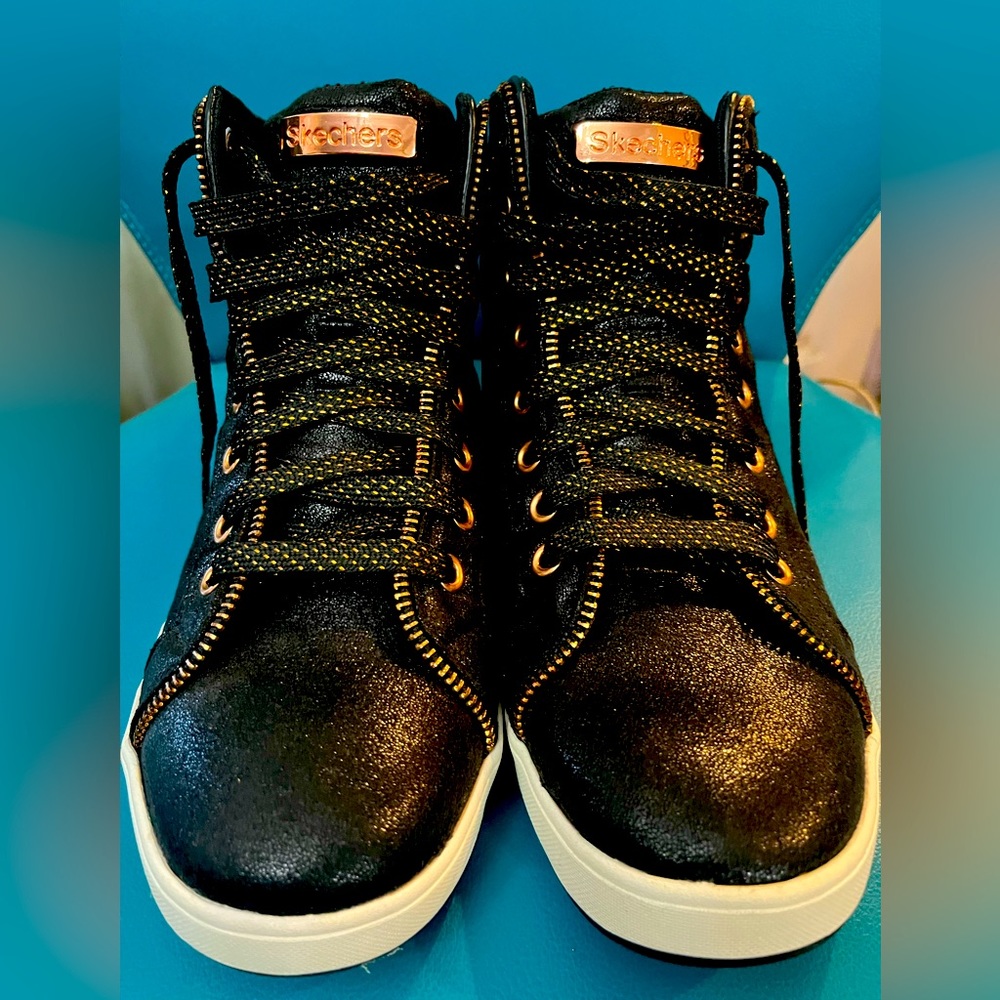 Girl’s Skechers Shoutouts Zipsters High Top Shoes